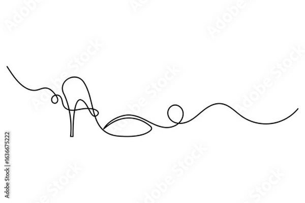 Fototapeta Praying hands continuous one line drawing of outline vector illustration