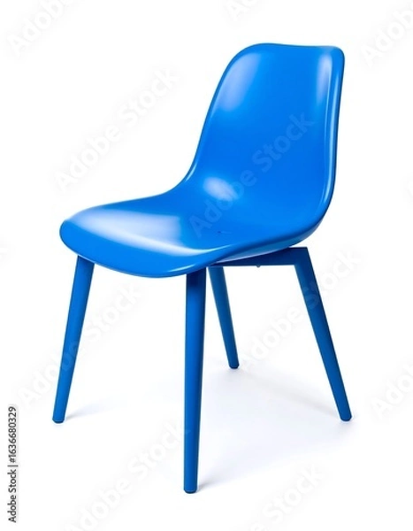 Obraz Blue plastic chair