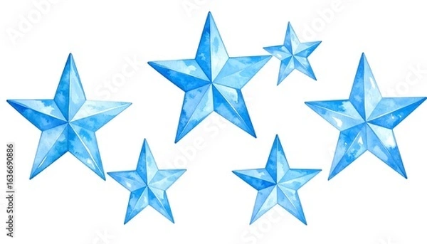 Obraz Blue star cluster