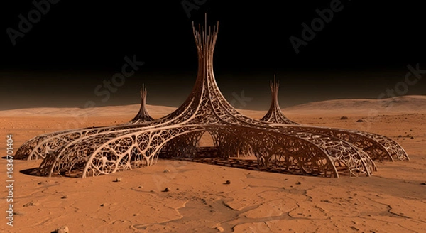 Obraz dead tree in the desert