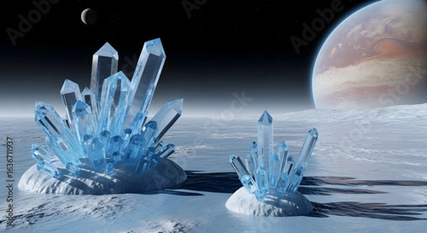 Obraz moon and clouds