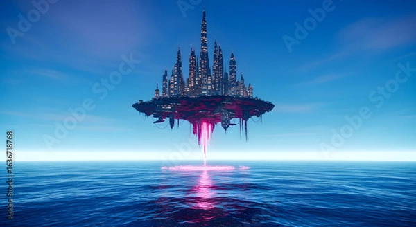 Obraz oil rig in ocean