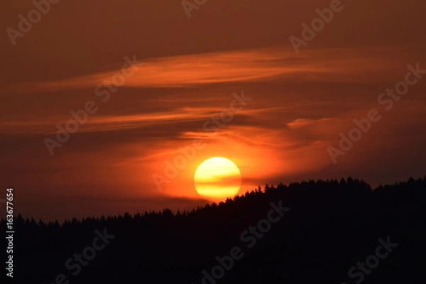 Obraz Coucher de soleil