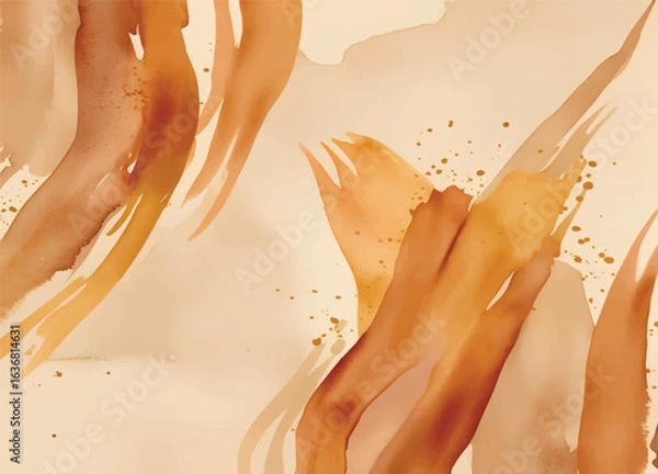 Fototapeta handmade nature-inspired texture watercolor background