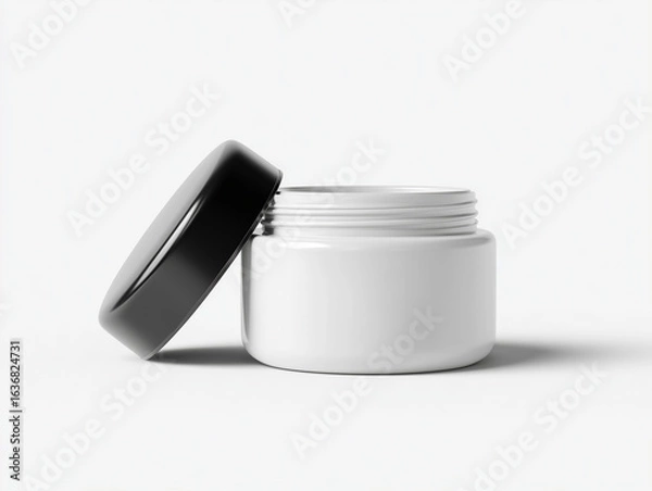 Fototapeta Editable skincare container on customizable background