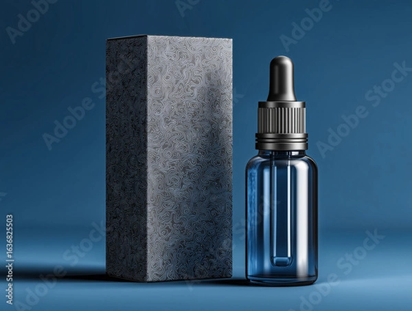 Fototapeta Dropper bottle + box customizable mockup