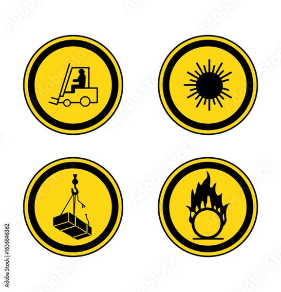 Fototapeta contactor icons set