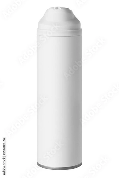 Fototapeta Bottle, foam, gel, shaving, clipping path, isolated on white background