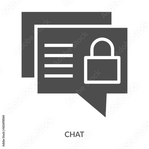 Obraz Chat Icon Line Style. Design Vector Illustration