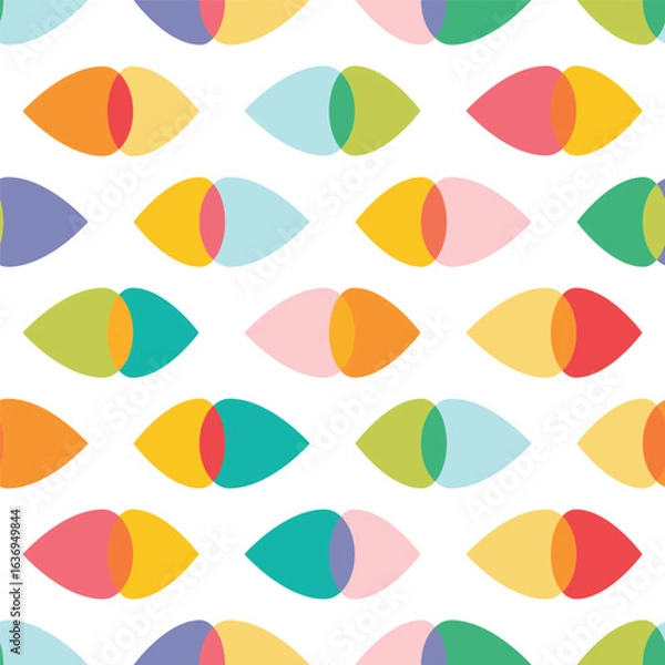 Obraz Colorful Overlapping Leaf Pattern