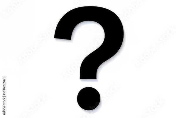 Fototapeta large question mark