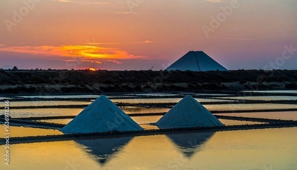 Obraz Salt flats at sunset (1)