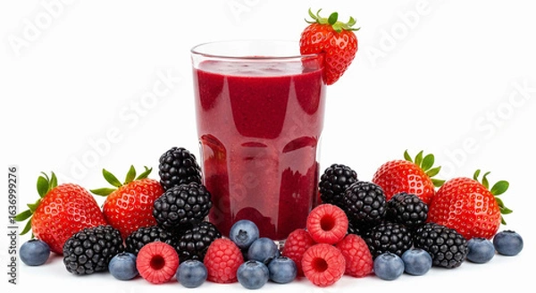 Obraz berry fruit smoothie