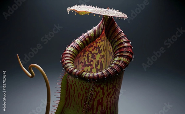 Fototapeta The Macro World: A Surreal Pitcher Plant.