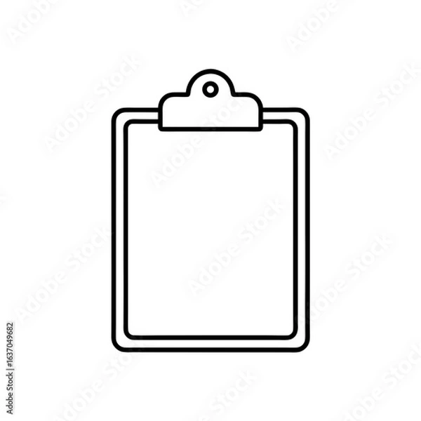 Obraz Simple clipboard icon on transparent background
