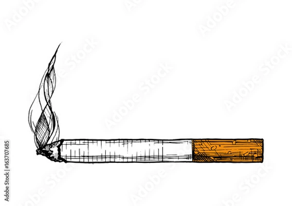 Obraz Ilustracja papierosa