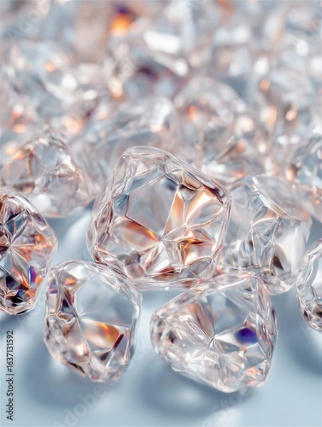Fototapeta 氷のようなクリスタル背景