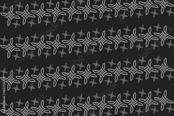 Obraz black floral background texture