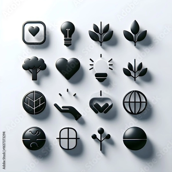Fototapeta "Modern Minimal Icons for Apps and Websites".