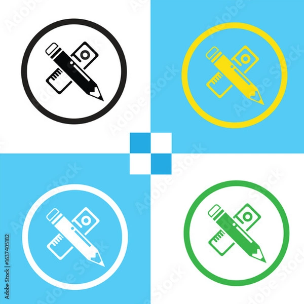 Obraz pencil icon design eps 10