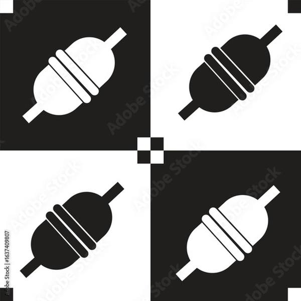Obraz light bulb icon set