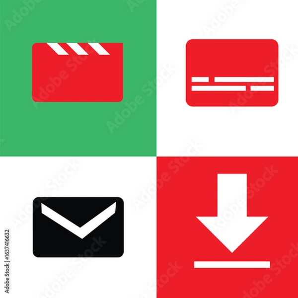 Obraz vector set of web elements