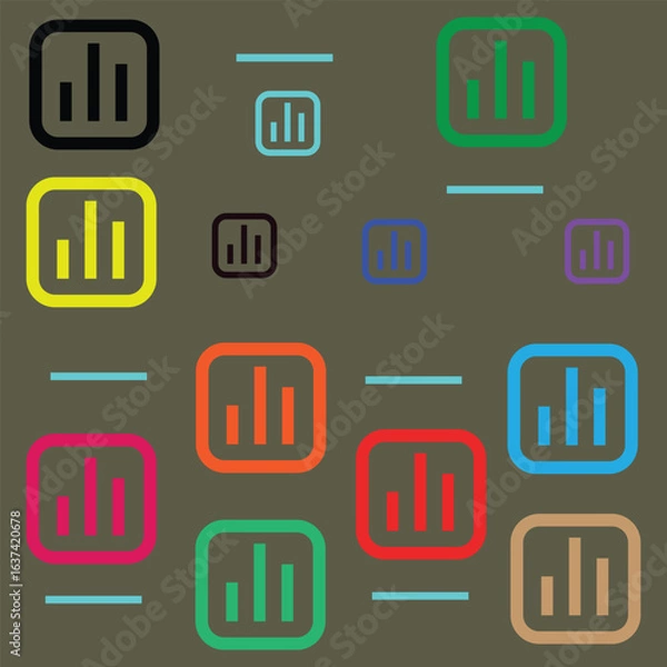 Obraz flat icons for web design