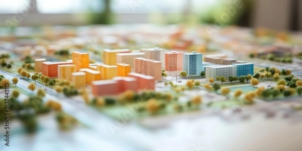 Obraz Architectural Model of a Modern City