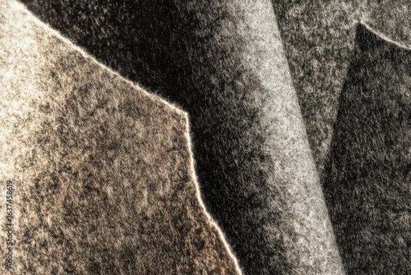 Fototapeta Abstract textured layers of varying shades of brown and gray