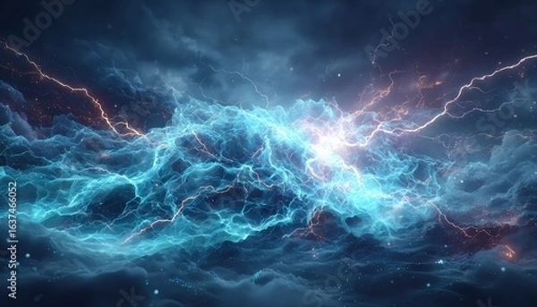 Obraz Stormy, ethereal energy field
