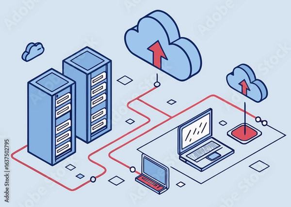 Obraz Cloud Computing Network Infrastructure
