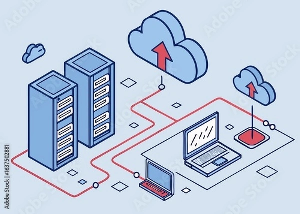 Obraz Cloud Computing Network Infrastructure