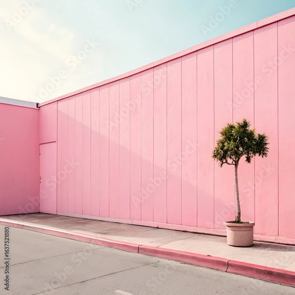 Obraz pink wall
