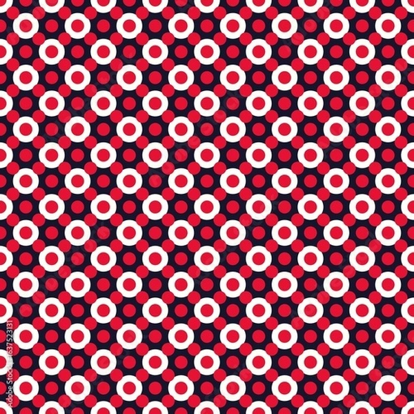 Fototapeta Seamless Polka Dots Abstract Pattern