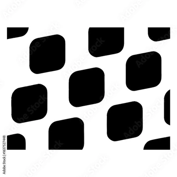 Fototapeta Abstract Geometric Rounded Square Pattern Background for Modern Graphic and Creative Design Projects