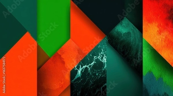 Fototapeta Create an expressive abstract data visualization design