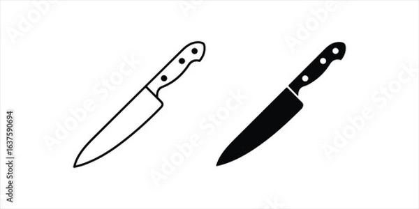 Obraz set of kitchen knives