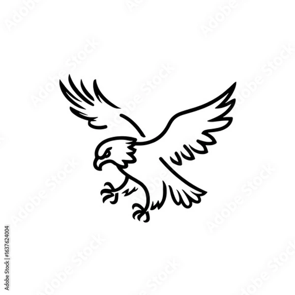 Obraz Abstract Avian Silhouette Celestial Flight