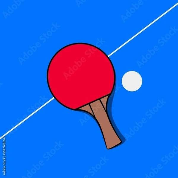 Fototapeta ping pong racket