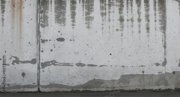 Fototapeta Weathered Concrete Wall Texture Seamless High-Resolution Background