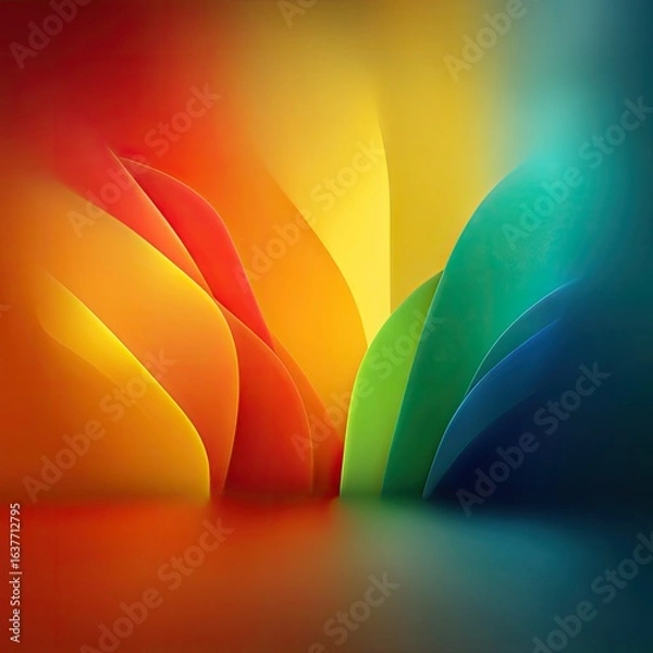 Obraz Abstract Gradient Background in Jelly Bean Colors