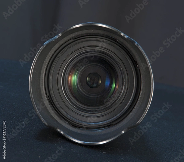 Fototapeta Camera Lens front closeup