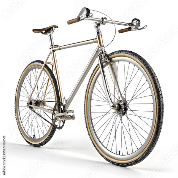 Fototapeta realistic bicycle isolated