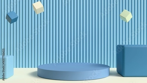 Fototapeta cube product backdrop decoration