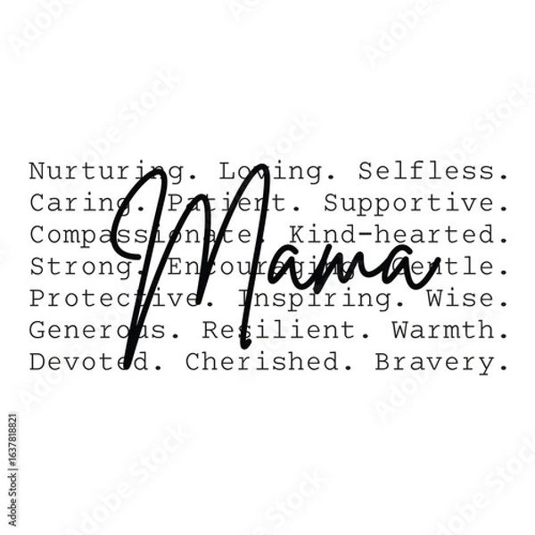 Obraz mama nurturing svg