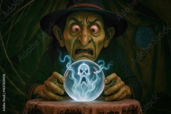 Obraz witch summoning a ghost