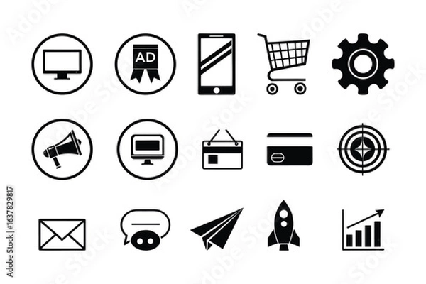 Fototapeta Business teamwork, team building, work group and human resources minimal thin line web icon set. Outline icons collection.
Simple vector illustration.