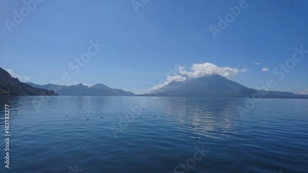 Obraz Les volcans du lac Atitlan
