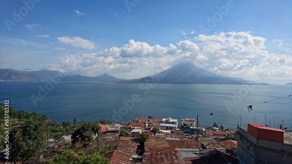 Obraz Les volcans du lac Atitlan