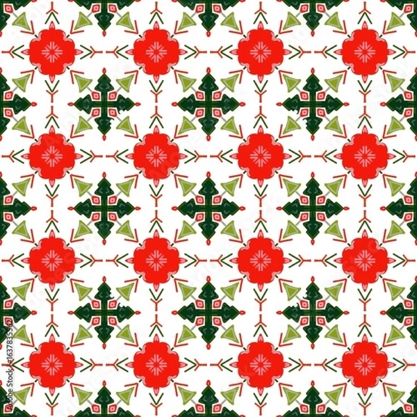 Obraz Pattern Seamless Christmas 02